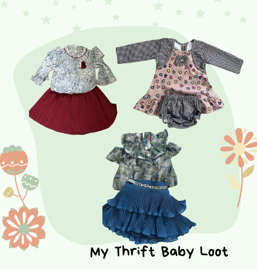 NEW assorted baby girl skirt and top sets (1-1.5 years)